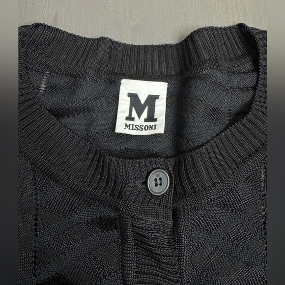 Missoni Black Knit Cardigan Sweater - Picture 5 of 10